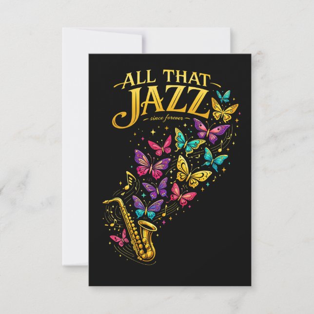 Tarjeta De Agradecimiento All That Jazz (Anverso)