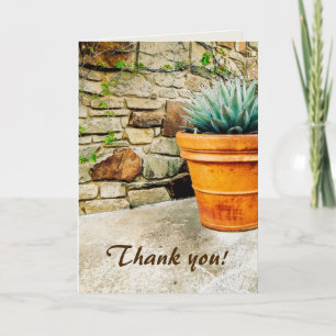 Tarjeta De Agradecimiento Aloe Plant Thank You for Your Caretaking