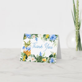 Tarjeta De Agradecimiento Aloha Pineapple Baby Shower