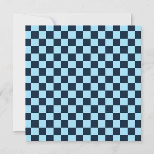 Tarjeta De Agradecimiento Alpine ice checkerboard pattern (Anverso)