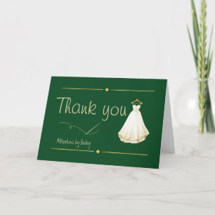 Tarjeta De Agradecimiento Alteraciones de costura de boda personalizables