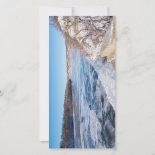 Tarjeta De Agradecimiento Altiplano superior con vistas al helado río missis
