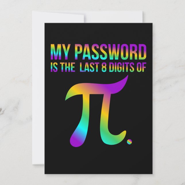 Tarjeta De Agradecimiento Alumno de matemáticas matemáticas de Pi Math (Anverso)