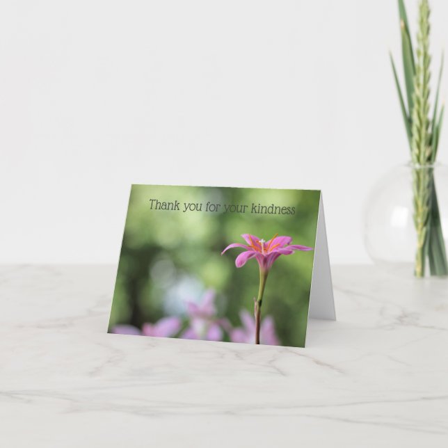 Tarjeta de agradecimiento amable (Anverso)
