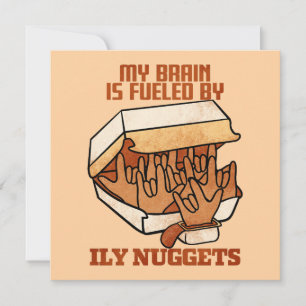 Tarjeta De Agradecimiento Amamos las Nuggets - Amor por Nuggets - Obsesión A
