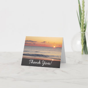 Tarjeta De Agradecimiento Amanecer en Bethany Beach II