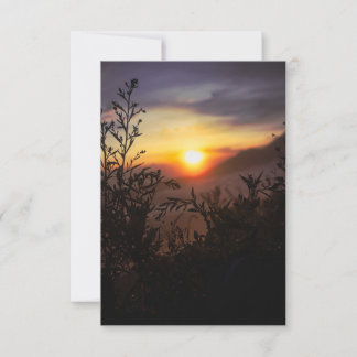 Tarjeta De Agradecimiento Amanecer pacífico