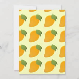 Tarjeta De Agradecimiento Amango Amarillo Fruta Tropical Caribeño