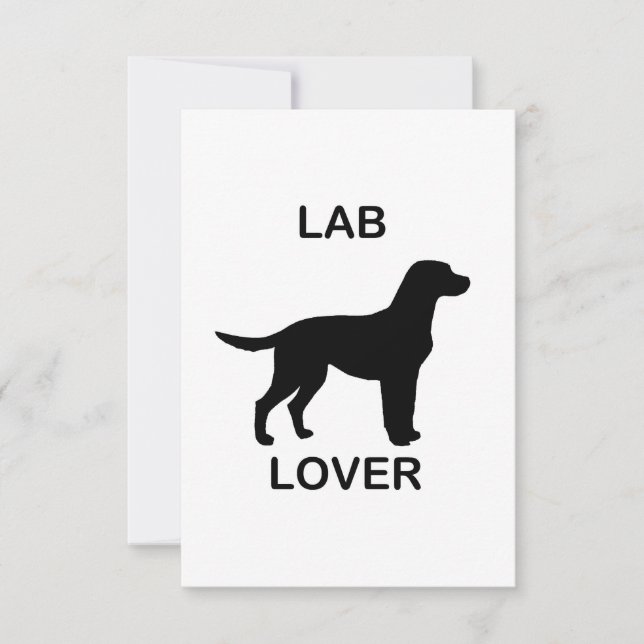 Tarjeta De Agradecimiento amante de laboratorio (Anverso)