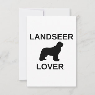 Tarjeta De Agradecimiento amante de landseer