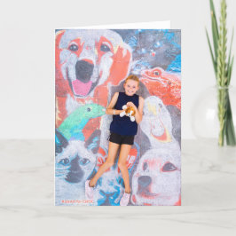 Tarjeta De Agradecimiento Amante de los Animales - Arte Infantil para CHOC