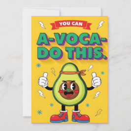 Tarjeta De Agradecimiento amante del aguacate divertido kawaii positivo