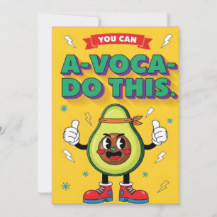 Tarjeta De Agradecimiento amante del aguacate divertido kawaii positivo
