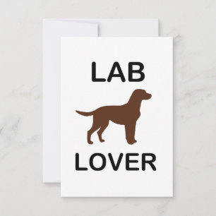 Tarjeta De Agradecimiento amante del lab