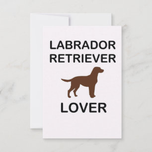 Tarjeta De Agradecimiento amante del labrador de chocolate