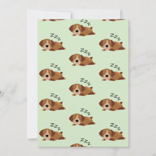 Tarjeta De Agradecimiento Amante del Perro de Cazador Alemán Durmiendo ZZZ