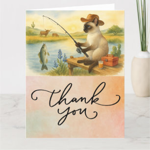 Tarjeta De Agradecimiento Amantes de la pesca CAT