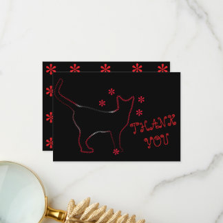 Tarjeta De Agradecimiento Amantes de los gatos ailurophiles