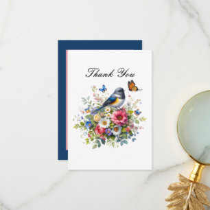 Tarjeta De Agradecimiento Amantes de pájaros lindos
