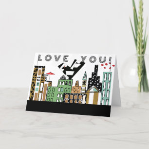 TARJETA DE AGRADECIMIENTO AMAR EL AVE EN LA CIUDAD