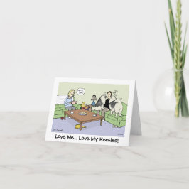 Tarjeta De Agradecimiento Amar mi Keeshonden