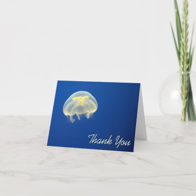 Tarjeta De Agradecimiento Amarilla Amarilla Gracias (Anverso)