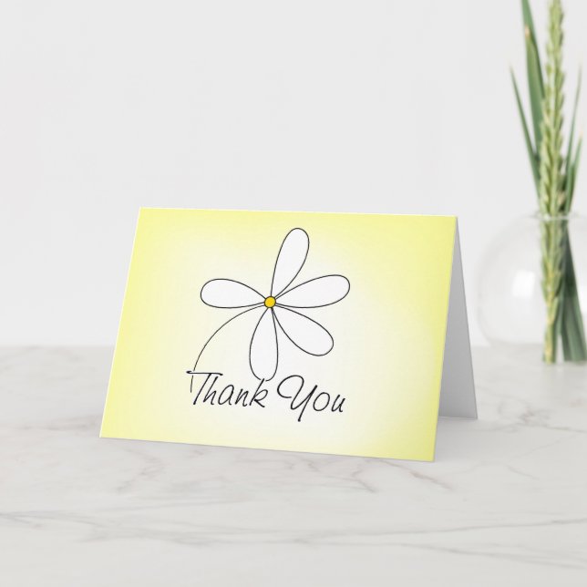 Tarjeta de agradecimiento - Amarillo (Anverso)