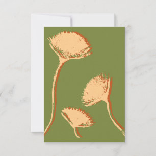 Tarjeta De Agradecimiento Amarillo de Diente de León