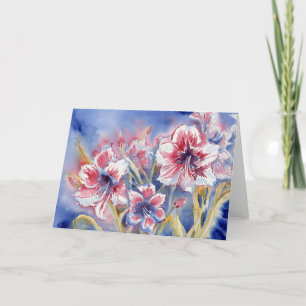 Tarjeta De Agradecimiento Amaryllis Blank Notecard