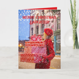 TARJETA DE AGRADECIMIENTO AMAZING DAUGHTER CHRISTMAS CARD