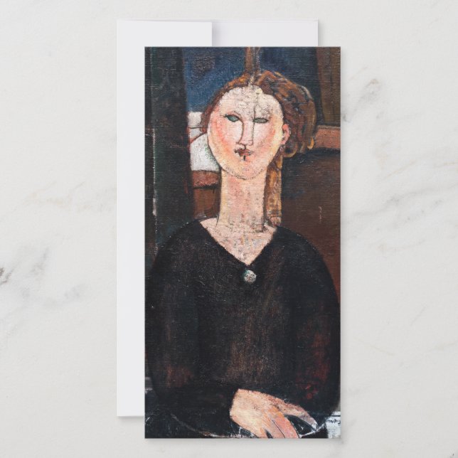 Tarjeta De Agradecimiento Amedeo Modigliani - Antonia (Anverso)