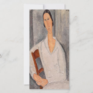 Tarjeta De Agradecimiento Amedeo Modigliani - Madame Hanka Zborowska Leaning