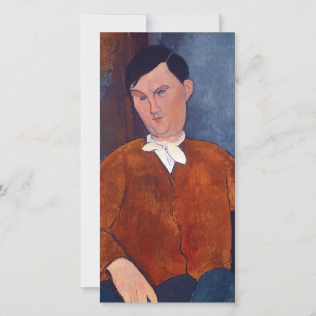 Tarjeta De Agradecimiento Amedeo Modigliani - Monsieur Deleu (Anverso)