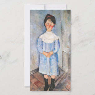 Tarjeta De Agradecimiento Amedeo Modigliani - Niña pequeña de azul