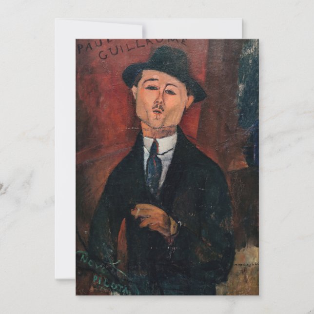 Tarjeta De Agradecimiento Amedeo Modigliani - Paul Guillaume, Novo Pilota (Anverso)