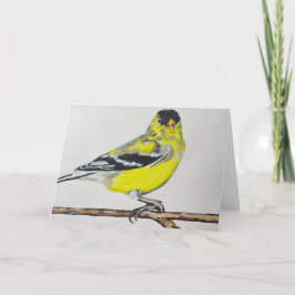 Tarjeta De Agradecimiento American Goldfinch