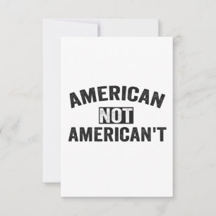 Tarjeta De Agradecimiento Americano No Americano Divertido Patriótico 4 de J