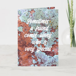 Tarjeta De Agradecimiento Amigo especial que es la carta de la naturaleza de