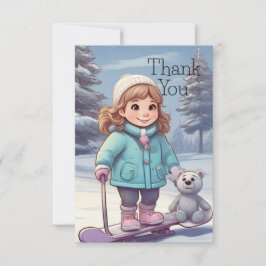 Tarjeta De Agradecimiento Amigos de invierno 