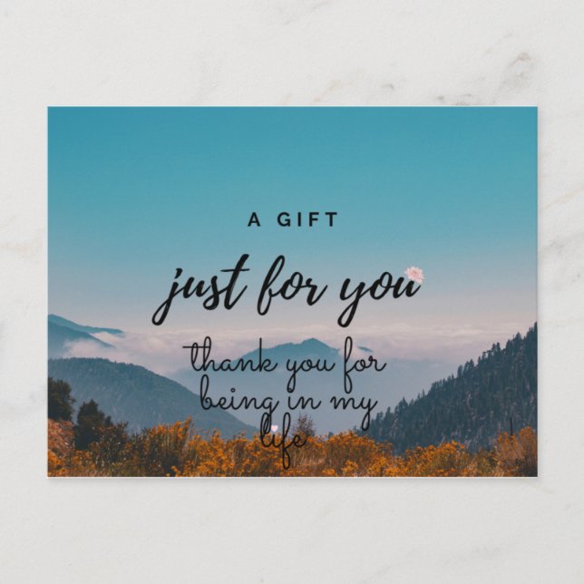 tarjeta de agradecimiento, amigos de la familia y  (Anverso)