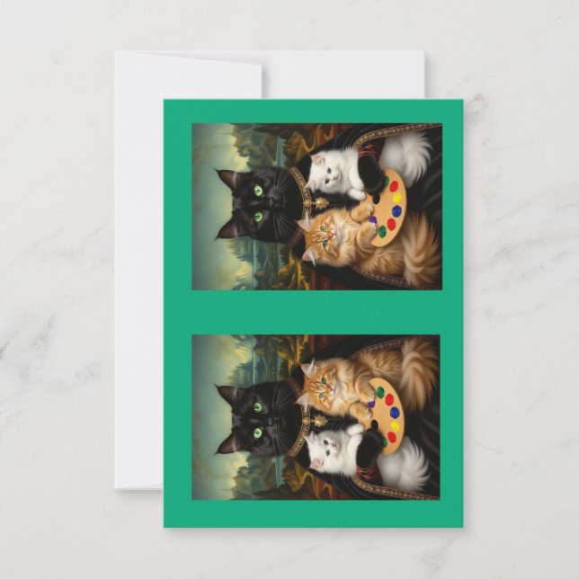Tarjeta De Agradecimiento Amigos de Mona Lisa (Anverso)