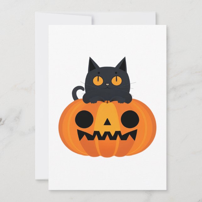 Tarjeta De Agradecimiento Amigos Personalizados honrados de Halloween, gato  (Anverso)