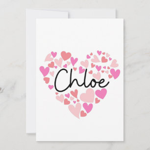 Tarjeta De Agradecimiento Amo a Chloe