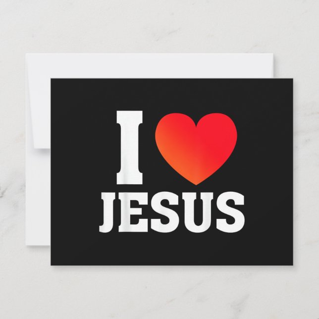 Tarjeta De Agradecimiento Amo a Jesús (Anverso)
