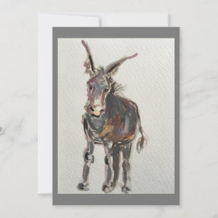Tarjeta De Agradecimiento Amo a los burros