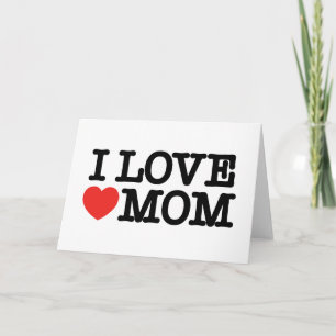 Tarjeta De Agradecimiento Amo a mamá
