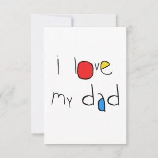Tarjeta De Agradecimiento Amo A Mi Papá