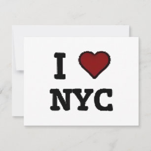 Tarjeta De Agradecimiento Amo a NYC corazón