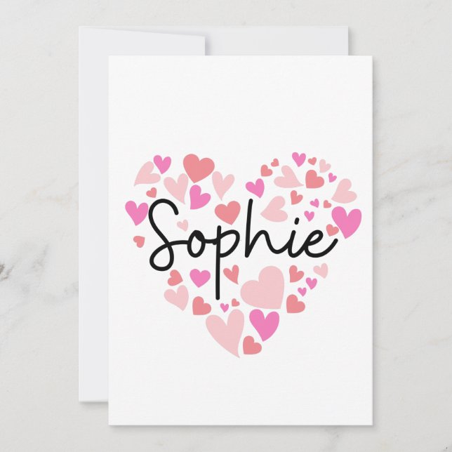 Tarjeta De Agradecimiento Amo a Sophie (Anverso)