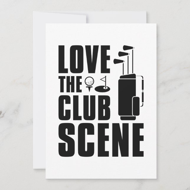 Tarjeta De Agradecimiento Amo La Escena De Club (Anverso)